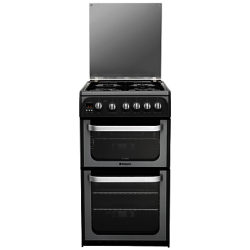 Hotpoint Ultima HUG52G Gas Cooker, Graphite